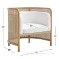 Desen Modern Design Rattan Lounge sillón